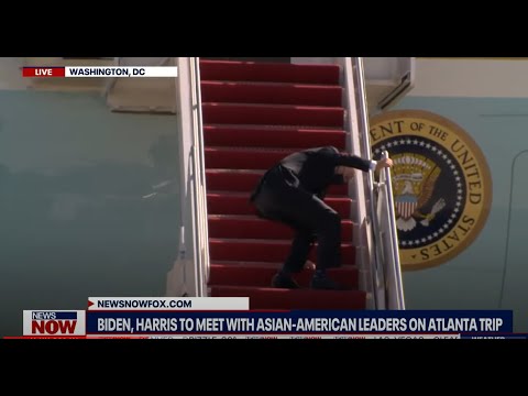 Pres. Joe Biden slips boarding Air Force One headed to Atlanta | NewsNOW from FOX